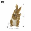 Mother and Baby Bunny Rabbit Bonding Time Figurine