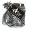 Pewter-Look Medieval Dragon Mug