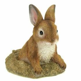 Stone-Look Bunny Garden Sculpture