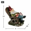 Solar Light-Up Rocking Chair Nap Garden Gnome