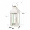 Romantic White Candle Lantern - 13 inches