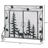 Woodland Scene Iron Fireplace Screen