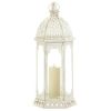 Vintage-Look Distressed Candle Lantern - 20 inches