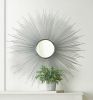 33-inch Silver Sunburst Wall Mirror