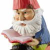 Reading Gnome Solar Statue