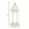 Vintage-Look Distressed Candle Lantern - 20 inches