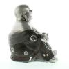 Silver and Black Buddha