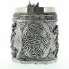 Pewter-Look Medieval Dragon Mug